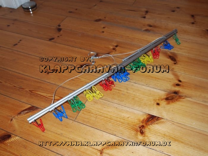 Wäschehänger aus Alurohren Eigenbau 2