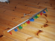 Wäschehänger aus Alurohren Eigenbau 2