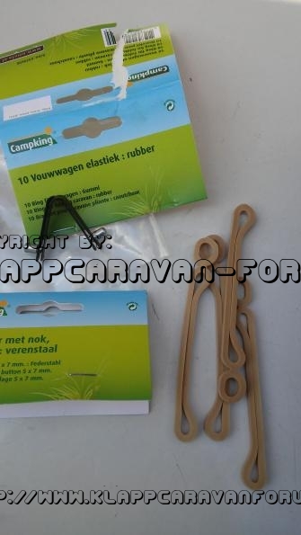 Fenstergummi und Sicherungsfeder für das Gestänge