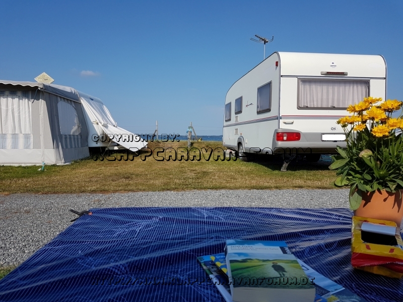 Broager Ausblick vom Vorzelt Richtung Ostsee