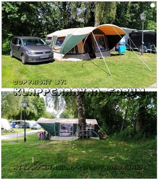 Navajo mit Vorzelt und Sonnensegel