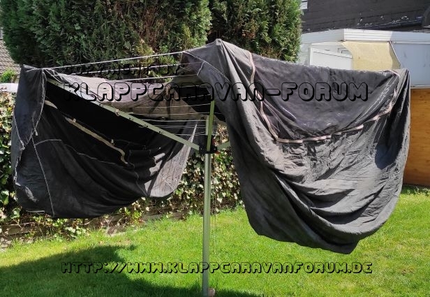 Innenzelt auf Wäscheleine