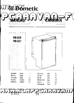 Skizze Kühlschrank Dometic