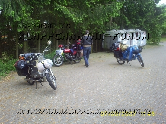 Mopped-Tour durch Frankreich - Rast