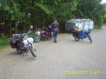 Mopped-Tour durch Frankreich - Rast