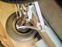 Unterboden während Restauration