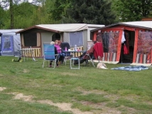 Aufbau fertig - erstmal Pause