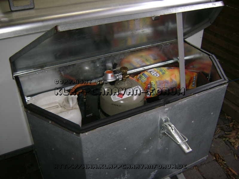 fest installierte Gasanlage