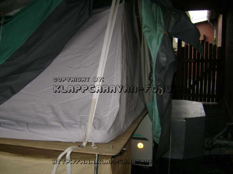 Zusatzbänder zur Enlastung beim Aufstellen