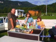 Deichselküche in Aktion