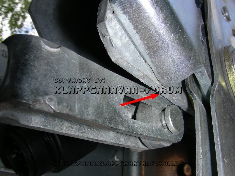 SK12-Bremse freie Beweglichkeit des Umlenkhebels