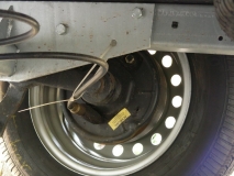 Kabelbinder am SK-Bremsseil