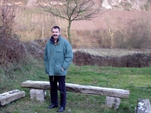 Klaus beim CP besichtigen