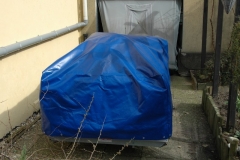 Fahrradtransport - 11 - Abdeckplane über den Rädern