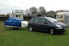 Fahrradtransport auf der Plane eines SK12 - Ankunft nach 250 km - 1