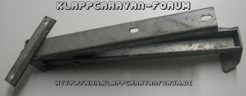 Trigano-Kurbelstütze - Schräges Befestigungsblech vorn