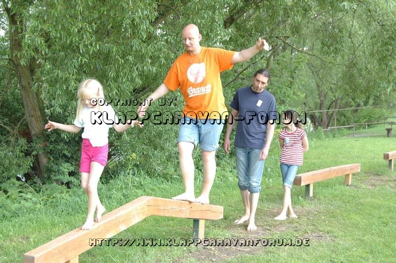Nahe am Sommer 2010 - Barfusspfad Bad Sobernheim - Balanceakt