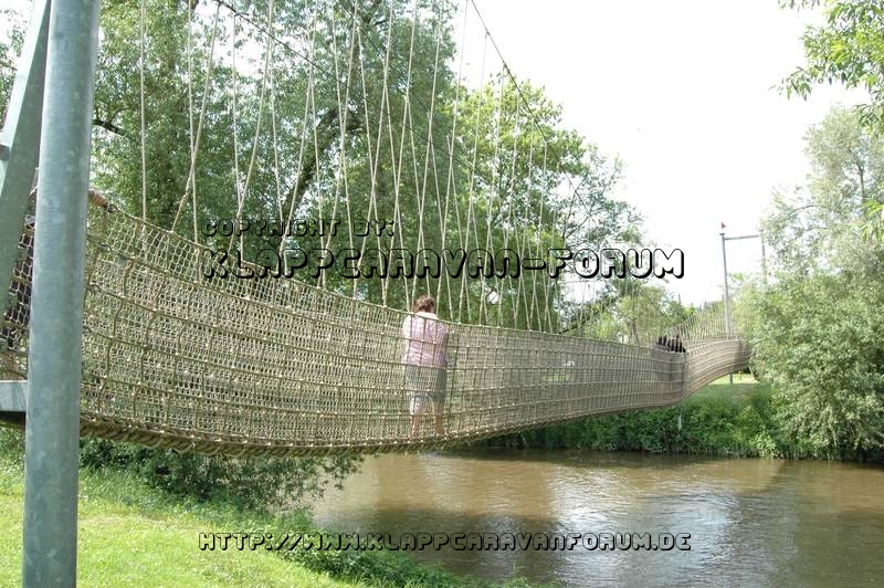 Nahe am Sommer 2010 - Barfusspfad Bad Sobernheim - Die Hängebrücke