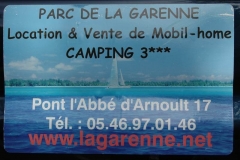 Camping Parc de la Garenne – Pont l'Abbe-d'Amoult – Schild 1