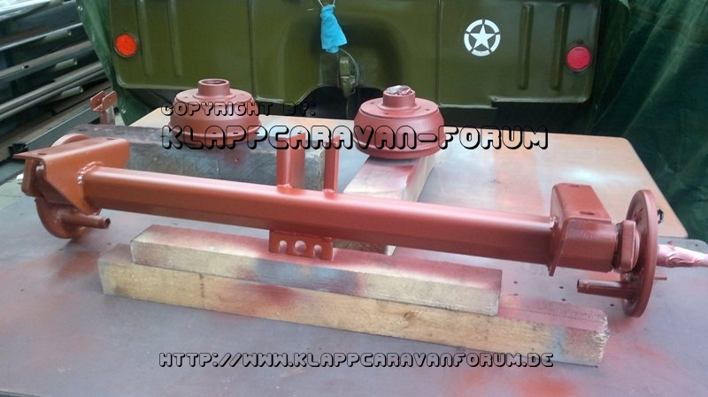 Trigano Achse und Trommel mit Grundierung