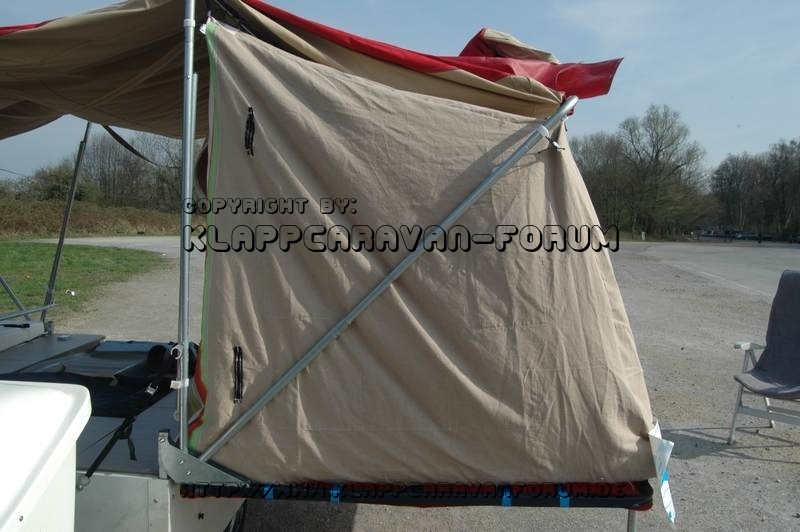 Innenzelt SK-Falter - Eigenanfertigung - Deichselseite aussen