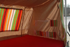 Innenzelt SK-Falter - Eigenanfertigung - Deichselseite innen mit Taschen