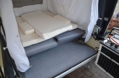 Camp-let - Einbau des erhöhten Lattenrostes